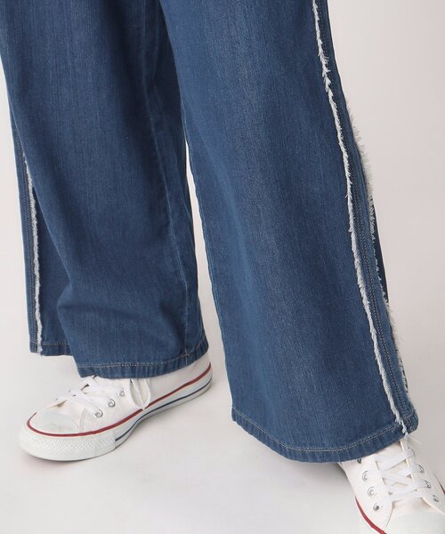 Cutie Blonde（キューティーブロンド）の「◆【ひと味違うサイドフリンジライン】 洗える デニムイージーパンツ（デニムパンツ・レディース・ブルー系その他/ライトブルー・04/03/02）」の16枚目の写真