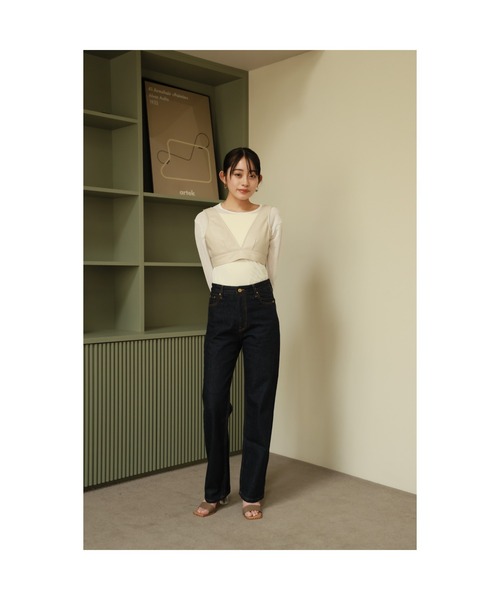 Vicente(ヴィセンテ)の「Sheer cut Tops(Tシャツ/カットソー・レディース・ブラック/ライトピンク/ホワイト・FREE)」の14枚目の写真
