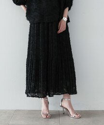 ◆ジャカードフリンジプリーツスカート