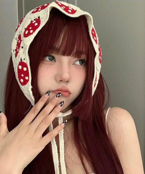 MEMECLE(メメクル)の「【 MEMECLE / メメクル 】フラワークロシェ2WAYヘッドスカーフ バブーシュカ(その他ヘアアクセサリー・レディース・グリーン系1/ホワイト系1/パープル系1/ホワイト系4/ピンク系3/ピンク系1/その他1/ホワイト系3/ホワイト系5/ピンク系2/レッド系1/ブルー系1/その他4/その他2/ホワイト系2・FREE)」の12枚目の写真