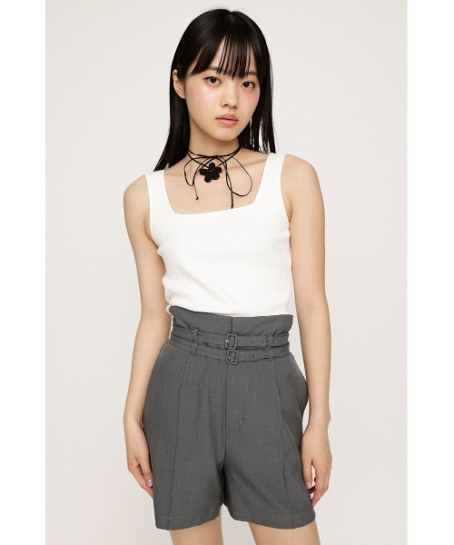 SLY（スライ）の「SQUARE N/C T/T スクエアネック タンクトップ（タンクトップ・レディース・ホワイト/ブラック/ライトブルー/グレー・1/2）」の20枚目の写真