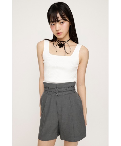 SLY（スライ）の「SQUARE N/C T/T スクエアネック タンクトップ（タンクトップ・レディース・ホワイト/ブラック/ライトブルー/グレー・1/2）」の19枚目の写真