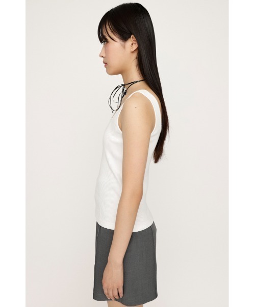 SLY（スライ）の「SQUARE N/C T/T スクエアネック タンクトップ（タンクトップ・レディース・ホワイト/ブラック/ライトブルー/グレー・1/2）」の18枚目の写真