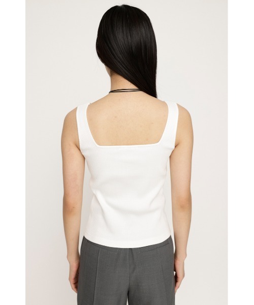 SLY（スライ）の「SQUARE N/C T/T スクエアネック タンクトップ（タンクトップ・レディース・ホワイト/ブラック/ライトブルー/グレー・1/2）」の17枚目の写真