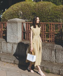 ◇ベルテッドフレンチシャツワンピース