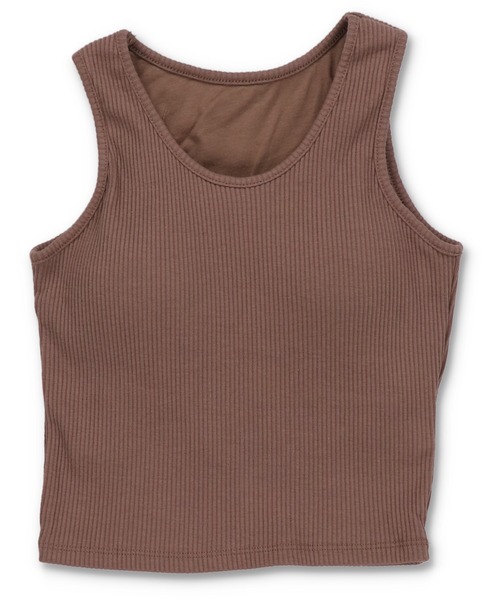 SPINNS(スピンズ)の「【サイズ展開あり】カップ付き リブアメスリタンクトップ(タンクトップ・レディース・ブラック/カーキ/オフホワイト/オートミール/モカ・M/S)」の12枚目の写真