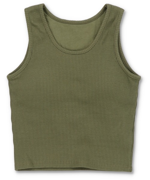 SPINNS(スピンズ)の「【サイズ展開あり】カップ付き リブアメスリタンクトップ(タンクトップ・レディース・ブラック/カーキ/オフホワイト/オートミール/モカ・M/S)」の11枚目の写真