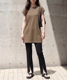 ワッフルトップス+レギンスセットアップ