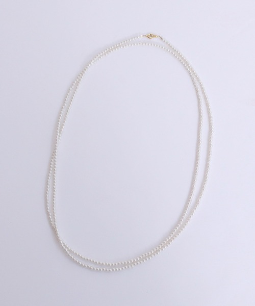 Dot&Stripes CHILD WOMAN(ドットアンドストライプス チャイルドウーマン)の「小パール ロングネックレス(ネックレス・レディース・キナリ・FREE)」の5枚目の写真