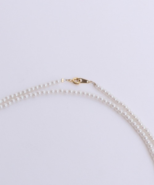 Dot&Stripes CHILD WOMAN(ドットアンドストライプス チャイルドウーマン)の「小パール ロングネックレス(ネックレス・レディース・キナリ・FREE)」の6枚目の写真