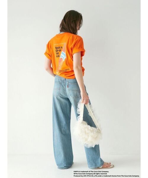 Ungrid（アングリッド）の「FantaロゴTee（Tシャツ/カットソー・レディース・ライトグレー/オレンジ/オフホワイト・FREE）」の10枚目の写真