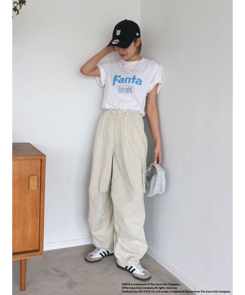 Ungrid（アングリッド）の「FantaロゴTee（Tシャツ/カットソー・レディース・ライトグレー/オレンジ/オフホワイト・FREE）」の14枚目の写真