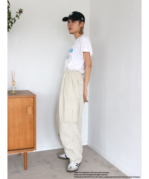 Ungrid（アングリッド）の「FantaロゴTee（Tシャツ/カットソー・レディース・ライトグレー/オレンジ/オフホワイト・FREE）」の15枚目の写真