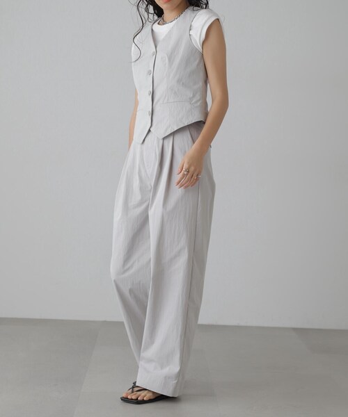 FREE'S MART(フリーズマート)の「タフランタキシードベスト(ベスト・レディース・グレー/ベージュ・FREE)」の8枚目の写真