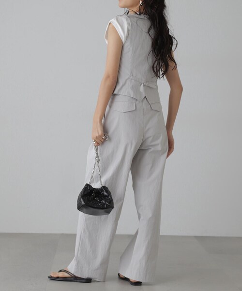 FREE'S MART(フリーズマート)の「タフランタキシードベスト(ベスト・レディース・グレー/ベージュ・FREE)」の10枚目の写真