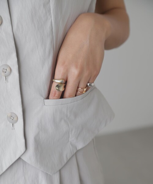 FREE'S MART(フリーズマート)の「タフランタキシードベスト(ベスト・レディース・グレー/ベージュ・FREE)」の19枚目の写真