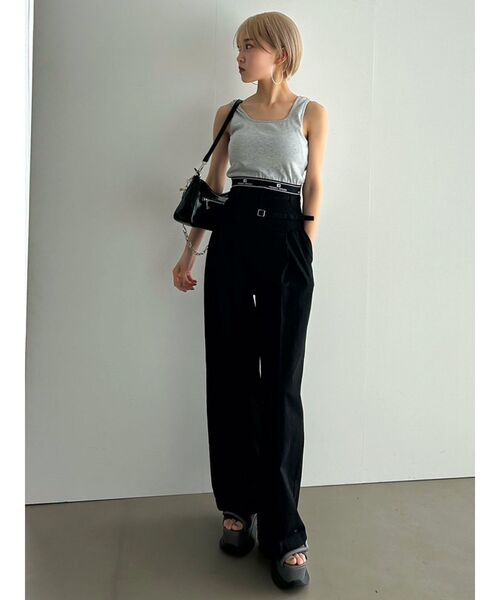 EMODA(エモダ)の「ジャガードフィットタンクトップ(タンクトップ・レディース・ホワイト/グレー/その他/ブラック・FREE)」の11枚目の写真