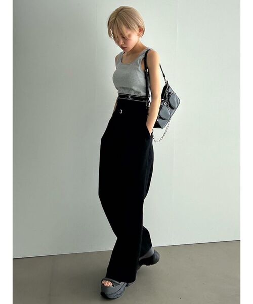 EMODA(エモダ)の「ジャガードフィットタンクトップ(タンクトップ・レディース・ホワイト/グレー/その他/ブラック・FREE)」の12枚目の写真