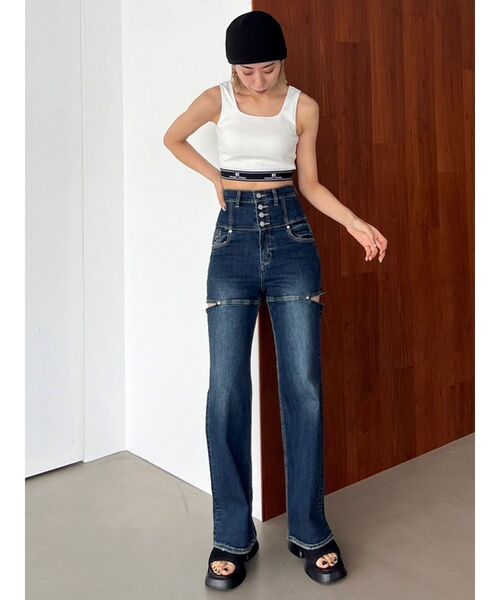 EMODA(エモダ)の「ジャガードフィットタンクトップ(タンクトップ・レディース・ホワイト/グレー/その他/ブラック・FREE)」の16枚目の写真