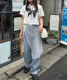 《Delfy》リボンモチーフTシャツ