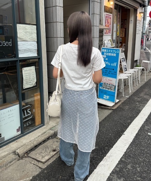 nemne store(ネンネストア)の「《Delfy》リボンモチーフTシャツ(Tシャツ/カットソー・レディース・オフホワイト/ブラック・フリー)」の15枚目の写真