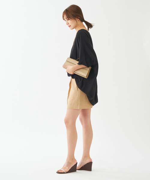 plage（プラージュ）の「《WEB限定追加》Sweat drape Tシャツ（T