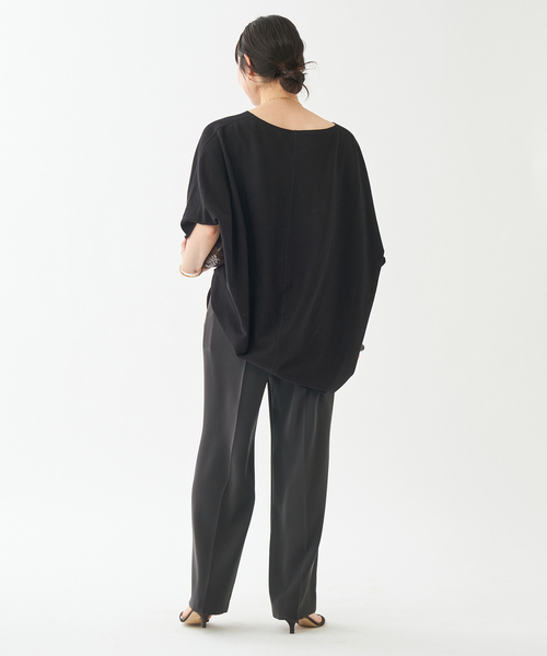 plage(プラージュ)の「《WEB限定追加》Sweat drape Tシャツ(Tシャツ/カットソー・レディース・ホワイト/ブラック・FREE)」の12枚目の写真