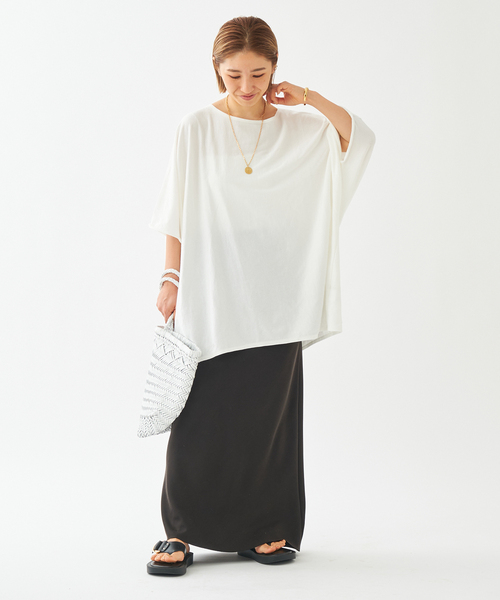 【新品】Plage プラージュ＃sweat drape Tシャツ plage（プラージュ）の「sweat drape Tシャツ◇（Tシャツ