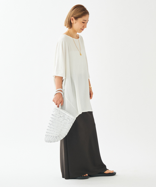 【美品】plage ADORE SWEAT セール】《WEB限定追加》Sweat drape Tシャツ(Tシャツ
