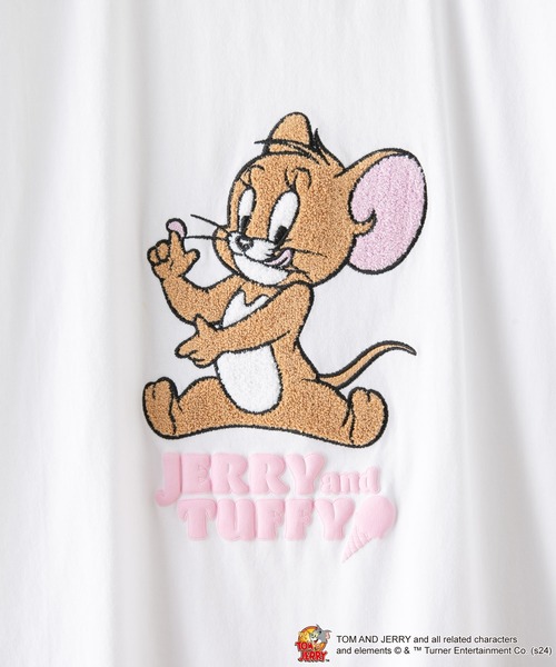 Tom&Jerry(トムアンドジェリー)の「【TOM AND JERRY/トムとジェリー】オリジナルデザインTシャツ ジェリー タフィー ドロップショルダー ビッグシルエット ユニセックス(Tシャツ/カットソー・メンズ・ブルー系その他2/グリーン系その他/ベージュ系その他2/ホワイト系その他/ホワイト系その他2/ベージュ系その他・X-LARGE/LARGE/MEDIUM/SMALL)」の11枚目の写真