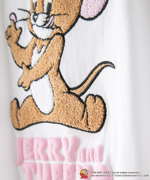 Tom&Jerry(トムアンドジェリー)の「【TOM AND JERRY/トムとジェリー】オリジナルデザインTシャツ ジェリー タフィー ドロップショルダー ビッグシルエット ユニセックス(Tシャツ/カットソー・メンズ・ブルー系その他2/グリーン系その他/ベージュ系その他2/ホワイト系その他/ホワイト系その他2/ベージュ系その他・X-LARGE/LARGE/MEDIUM/SMALL)」の12枚目の写真