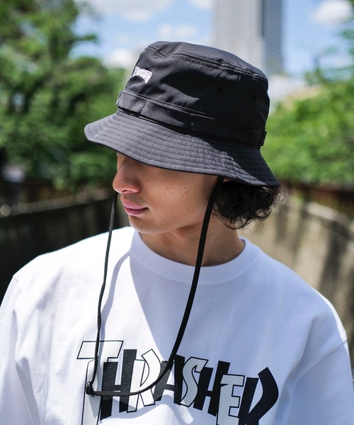 セール】MAG LOGO BUCKET HAT/スラッシャー撥水ワンポイント