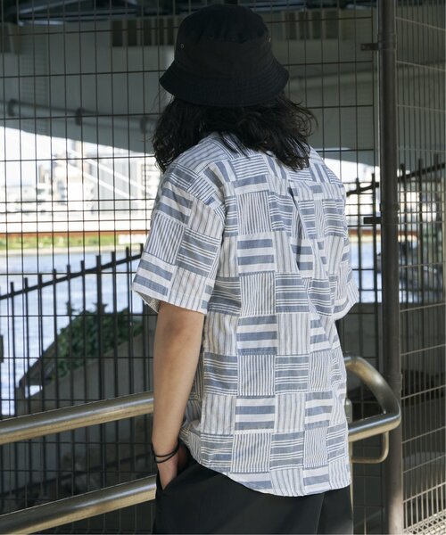 Aelfric Eden セグメンテーション パッチワーク Tシャツ ☆Aelfric Eden☆セグメンテーション パッチワーク T シャツ