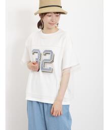 Samansa Mos2 | 2枚セットナンバリングシアーTシャツ(Tシャツ/カットソー)