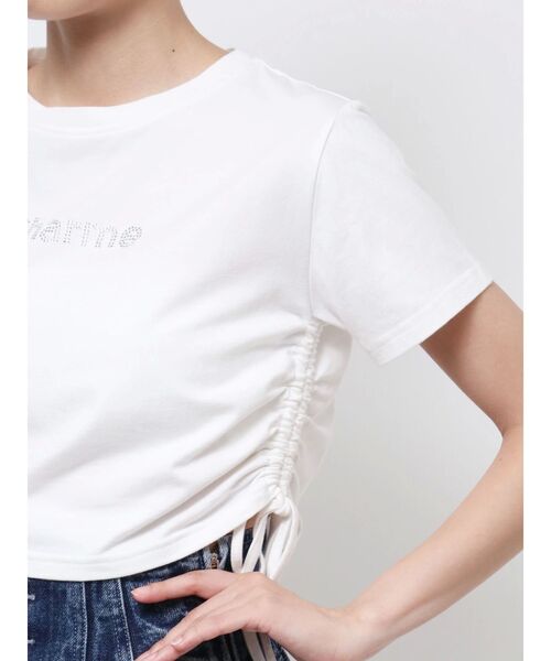 EATME（イートミー）の「ドロストクロップTシャツ（Tシャツ/カットソー・レディース・ラベンダー/オフホワイト/ブラック/レッド・FREE）」の19枚目の写真