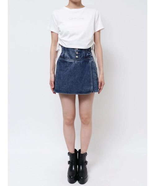 EATME（イートミー）の「ドロストクロップTシャツ（Tシャツ/カットソー・レディース・ラベンダー/オフホワイト/ブラック/レッド・FREE）」の22枚目の写真