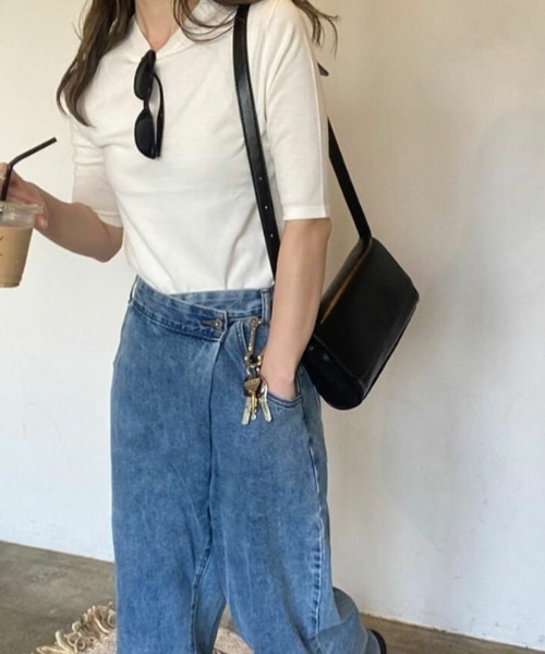 ISOOK（アイスー）の「スクエアショルダーバッグ(kiharu select) / スクエアバッグ ショルダーバッグ ミニバッグ（ショルダーバッグ・レディース・ブラック・FREE）」の4枚目の写真