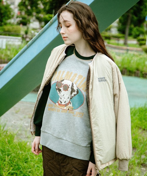 KRIFF MAYER Lady's Collection（クリフメイヤーレディースコレクション）の「ノーカラーひっくりJK（ノーカラージャケット・レディース・ナチュラル/その他6/ブラック/その他5/カラフル/キャメル・LARGE/MEDIUM）」の12枚目の写真