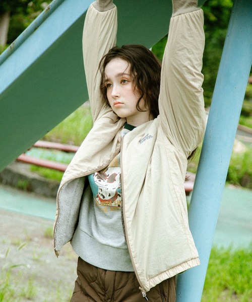 KRIFF MAYER Lady's Collection（クリフメイヤーレディースコレクション）の「ノーカラーひっくりJK（ノーカラージャケット・レディース・ナチュラル/その他6/ブラック/その他5/カラフル/キャメル・LARGE/MEDIUM）」の17枚目の写真