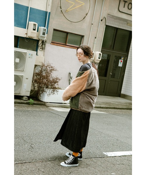 KRIFF MAYER Lady's Collection（クリフメイヤーレディースコレクション）の「ノーカラーひっくりJK（ノーカラージャケット・レディース・ナチュラル/その他6/ブラック/その他5/カラフル/キャメル・LARGE/MEDIUM）」の16枚目の写真