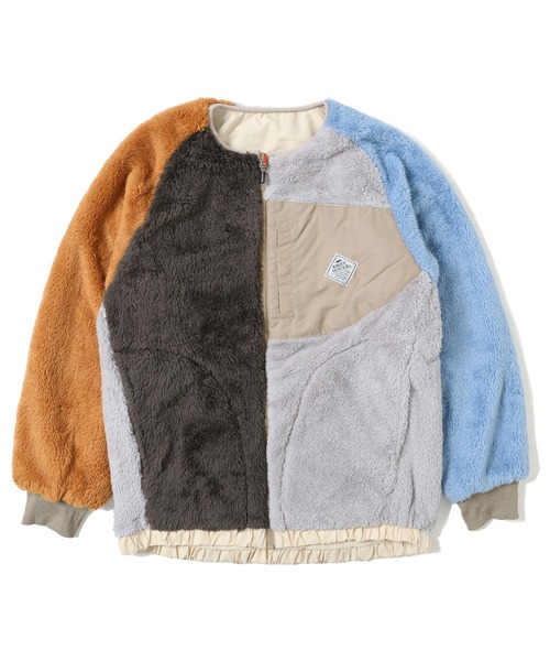 KRIFF MAYER Lady's Collection（クリフメイヤーレディースコレクション）の「ノーカラーひっくりJK（ノーカラージャケット・レディース・ナチュラル/その他6/ブラック/その他5/カラフル/キャメル・LARGE/MEDIUM）」の20枚目の写真