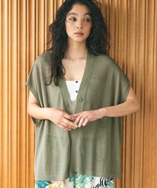 全2色】サマーカーディガン（手洗い） 3600-2 | 事務服・会社制服の通販なら【ユニデポ 事務服】 サマーカーディガン