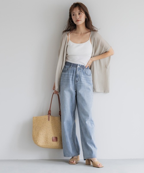 coca（coca）（コカ）の「【WEB限定セール】ハイゲージサマーカーディガン（カーディガン/ボレロ・レディース・ライトベージュ/ブラック/カーキ/グレー・ONE SIZE）」の12枚目の写真