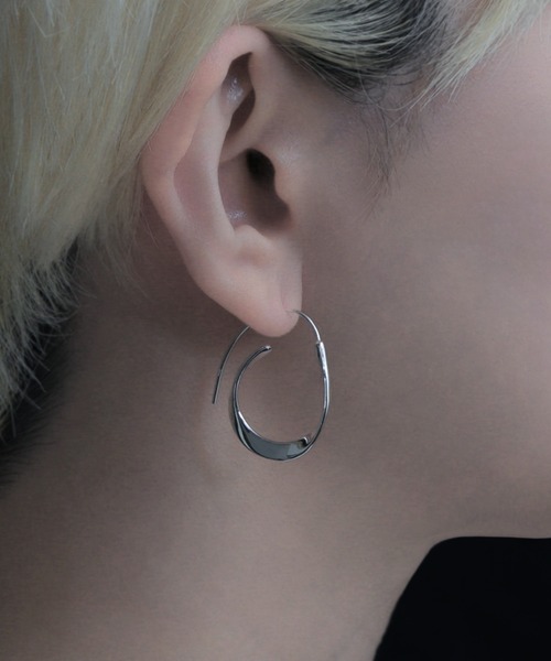 【YArKA/ヤーカ】flat twist design pierce [ftdtf3] / フラットツイストフープデザインピアス（ピアス（両耳用））｜YArKA（ヤーカ）