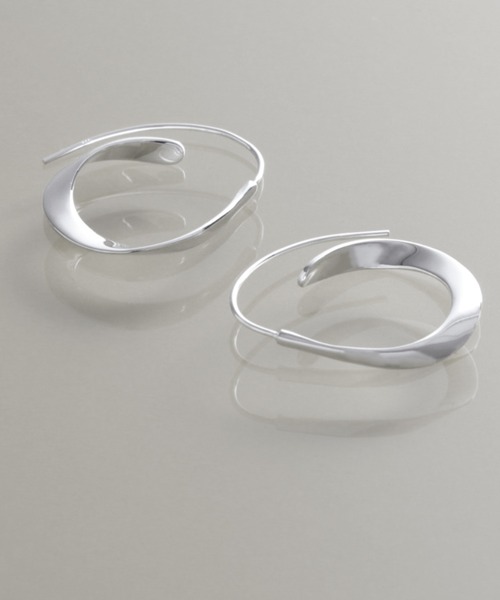 【YArKA/ヤーカ】flat twist design pierce [ftdtf3] / フラットツイストフープデザインピアス（ピアス（両耳用））｜YArKA（ヤーカ）