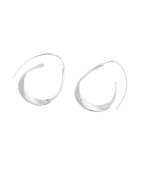 【YArKA/ヤーカ】flat twist design pierce [ftdtf3] / フラットツイストフープデザインピアス（ピアス（両耳用））｜YArKA（ヤーカ）