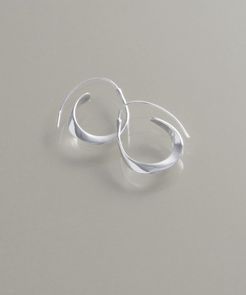 【YArKA/ヤーカ】flat twist design pierce [ftdtf3] / フラットツイストフープデザインピアス（ピアス（両耳用））｜YArKA（ヤーカ）