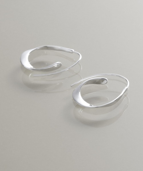 【YArKA/ヤーカ】flat twist design pierce [ftdtf3] / フラットツイストフープデザインピアス（ピアス（両耳用））｜YArKA（ヤーカ）