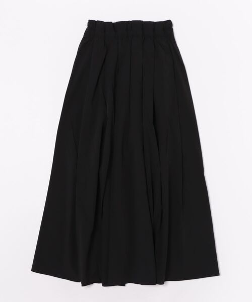 REAL CUBE(リアルキューブ)の「接触冷感タックフレアスカート(スカート・レディース・ブラック/ベージュ/ライトカーキ・FREE)」の4枚目の写真