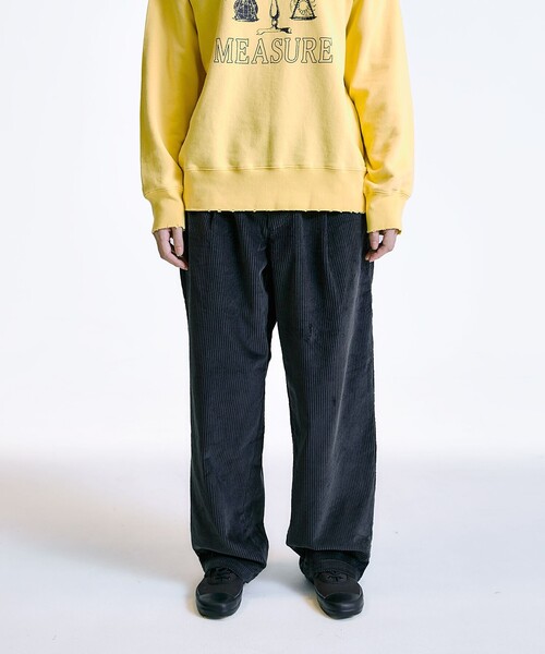 City Ambient Products（シティアンビエントプロダクツ）の「City Ambient Products: コーデュロイ ワイド テーパード スラックス（スラックス・メンズ・ブラック/ベージュ/ライトグリーン・LARGE/MEDIUM/SMALL）」の2枚目の写真